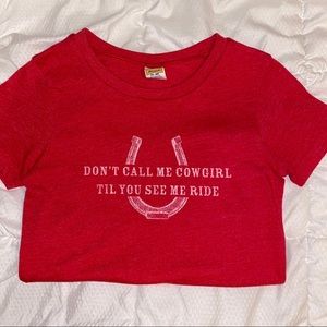 Vintage Abercrombie Cowgirl Tee